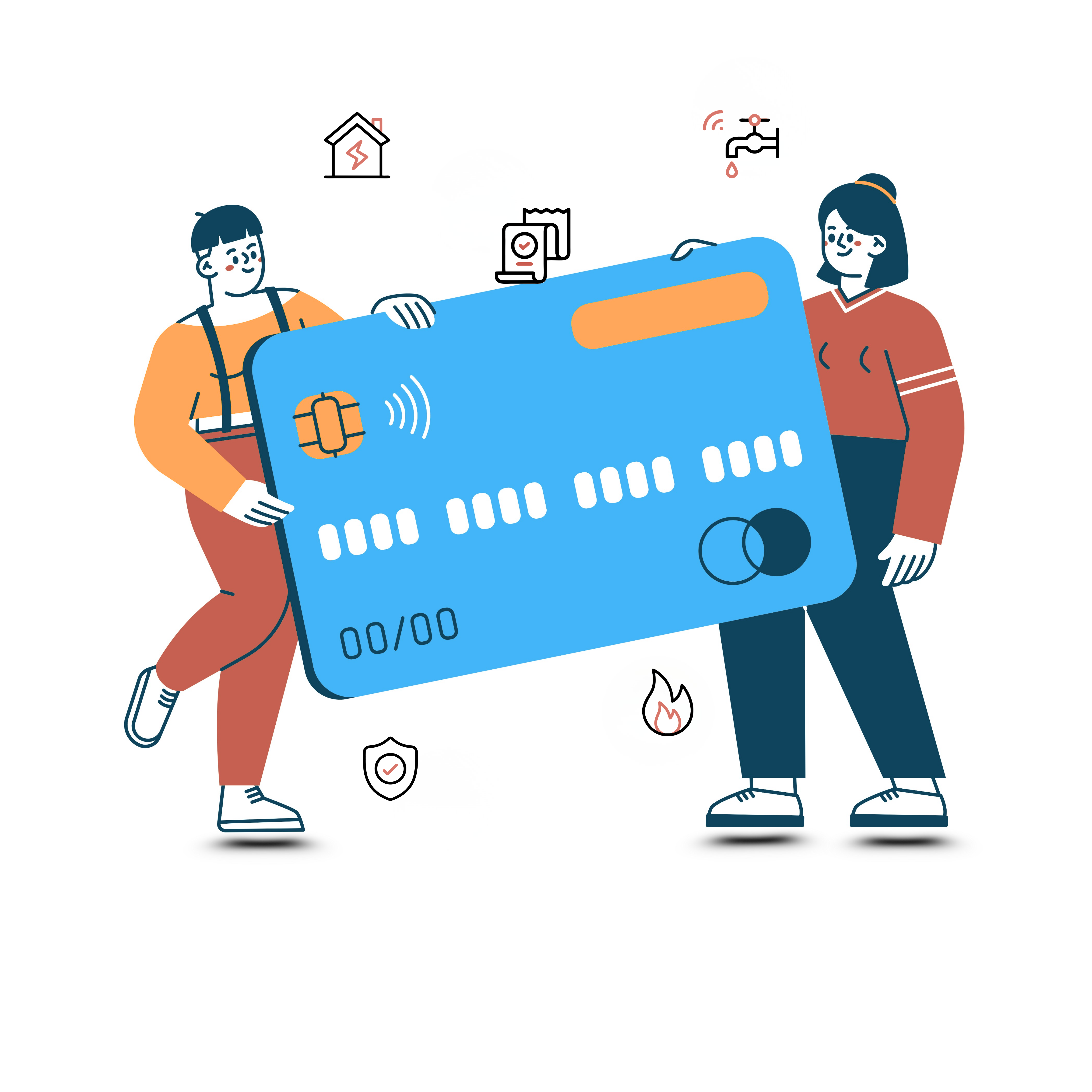 Retailer showcasing Savani Fintech services